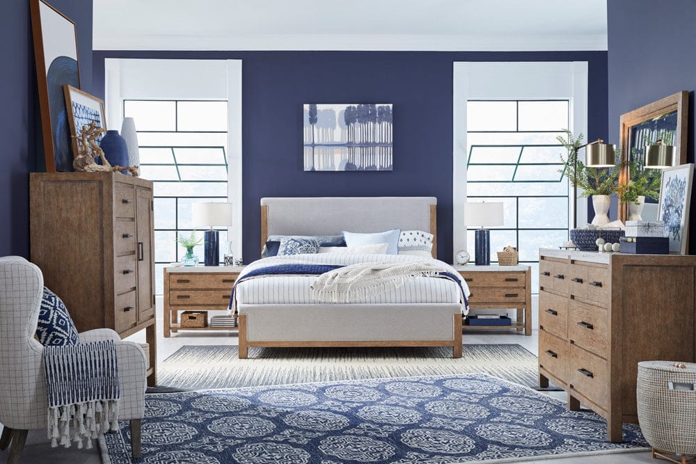 Henry & Mason - Ember Creek Sierra Brown Queen Upholstered Panel Bed - AFA01220 view 7
