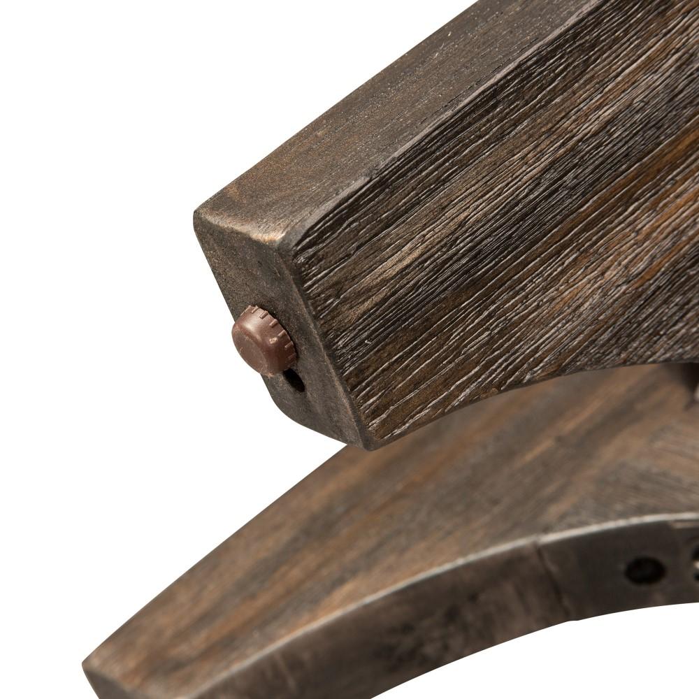 Henry & Mason - Falls Chair Side Table in Wirebrush Rustic Brown - AFA02214 view 7