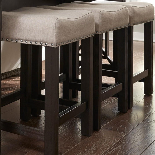 Henry & Mason - Fern River Uph Console Stool in Charcoal & Ash - AFA02704 view 2