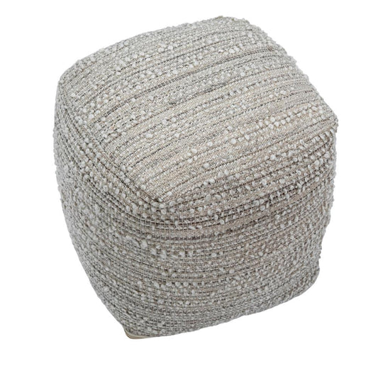 Henry & Mason - Gladlove Handwoven Natural Tones Pouf - DV7561 veiw 2