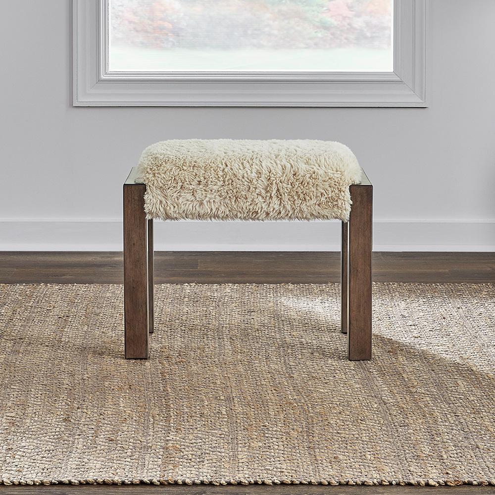Henry & Mason - Glenmoor Uph Console Stool in Cobblestone Brown - AFA02751 view 1