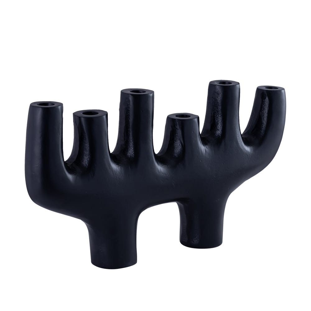 Henry & Mason - Grandin Black Aluminum 6 Candle Holder - DV7815 veiw 1
