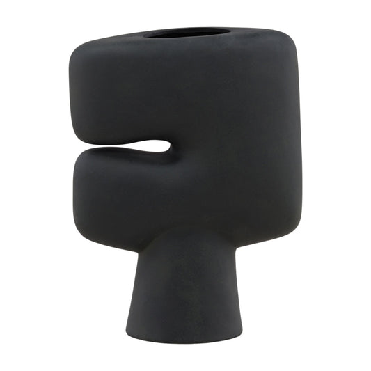 Henry & Mason - Harisha 17in Black Terracotta Vase - DV7423 veiw 2