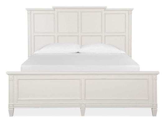 Henry & Mason - Havenwood Egg Shell White With Slight Rub Through California King Panel Bed - AFA01344 view 2