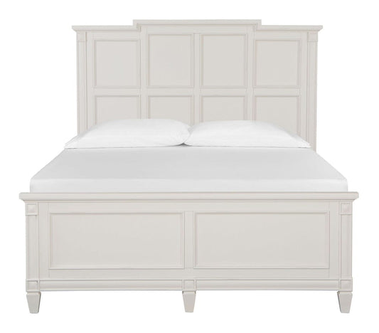Henry & Mason - Havenwood Egg Shell White With Slight Rub Through Queen Panel Bed - AFA01363 view 2