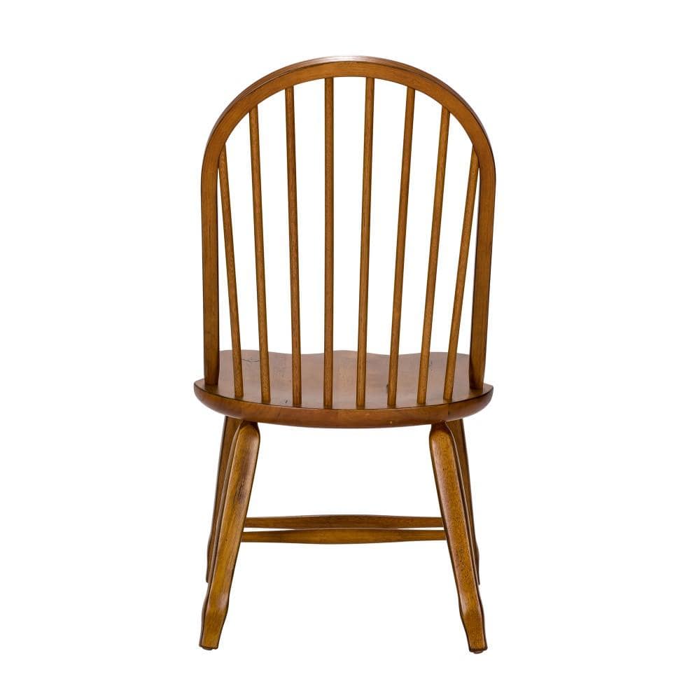 Henry & Mason - Heirlooms Bow Back Side Chair (Set of 2) in Rustic Oak & Black - AFA01618 view 7