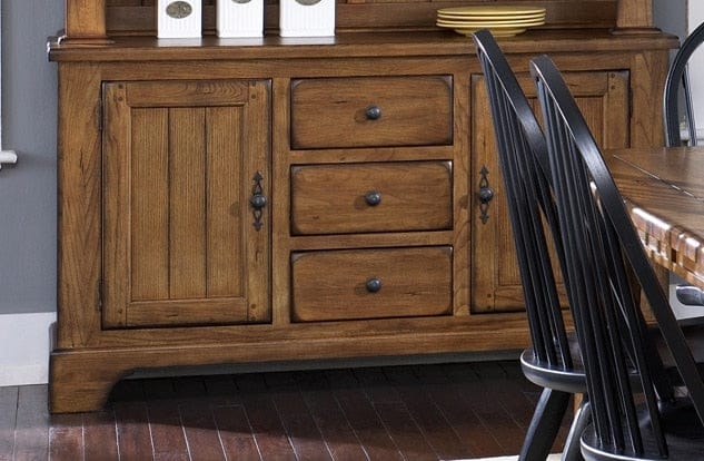 Henry & Mason - Heirlooms Buffet in Rustic Oak & Black - AFA01625 view 1