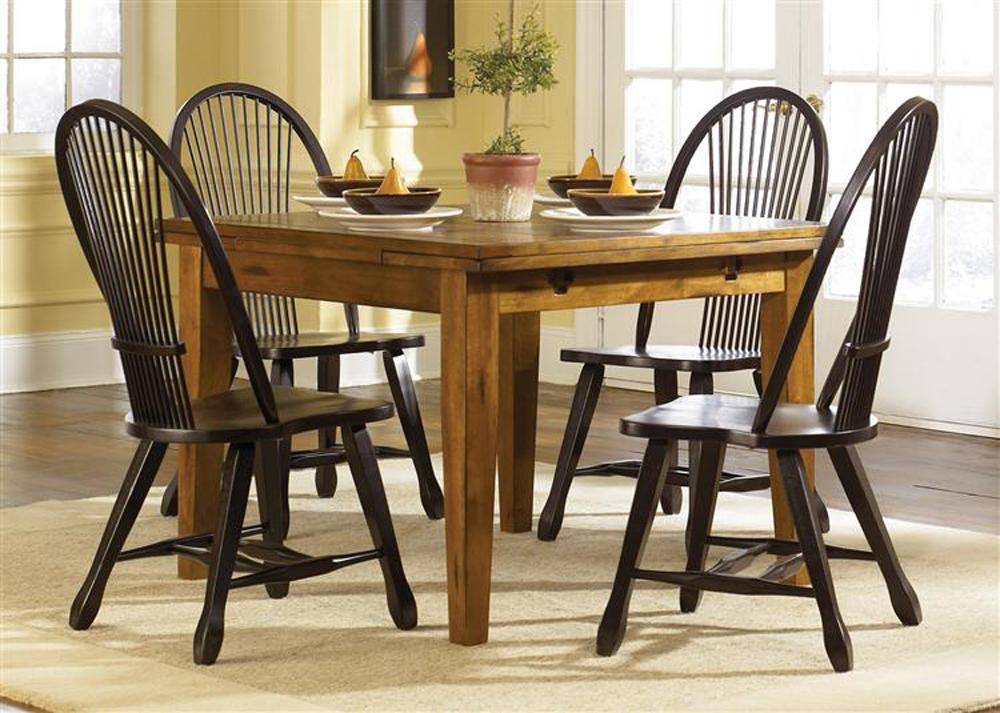 Henry & Mason - Heirlooms Optional 5 Piece Retractable Table Set in Rustic Oak - AFA01628 view 1