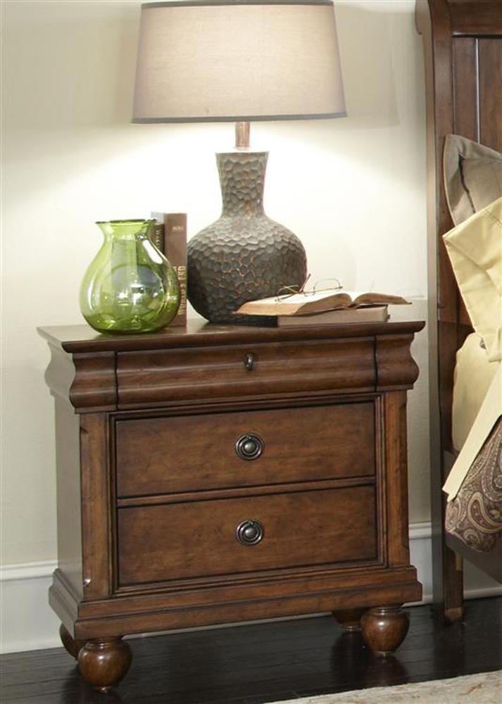 Henry & Mason - Heritage Rough-Hewn Night Stand in Rustic Cherry - AFA03077 view 1