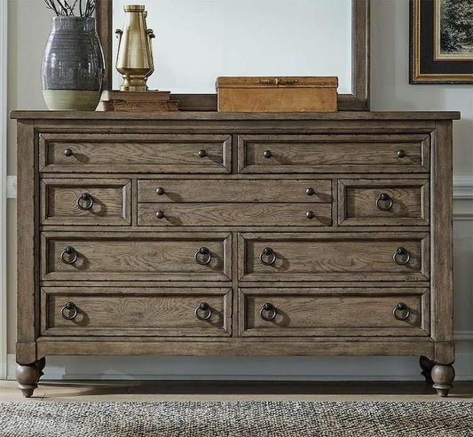 Henry & Mason - Homestead 9 Drawer Dresser in Dusty Taupe & Black - AFA03146 view 2