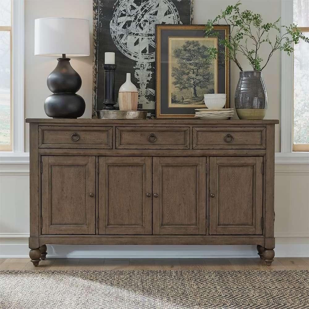 Henry & Mason - Homestead Hall Buffet in Dusty Taupe & Black - AFA03220 view 1