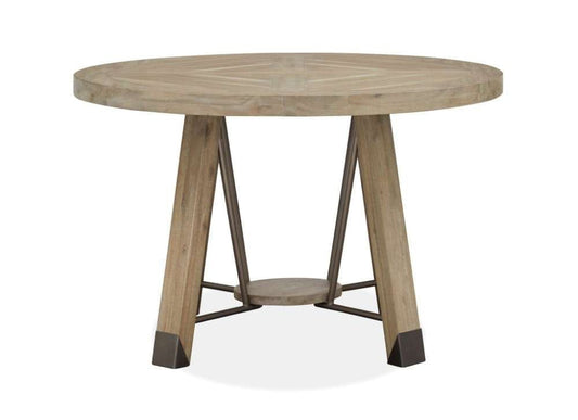 Henry & Mason - Juniper Hill 48" Round Dining Table in Cerused Khaki - AFA00015 view 2