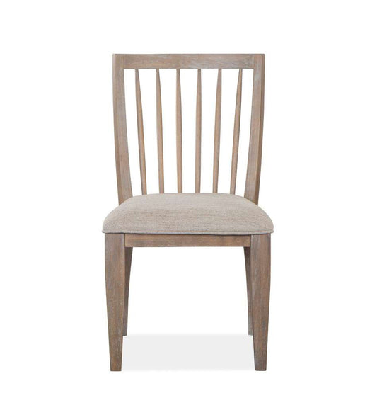 Henry & Mason - Juniper Hill Dining Side Chair with Upholstered Seat in Cerused Khaki (Set of 2) - AFA00018 view 2