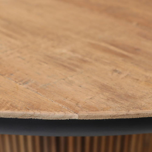 Henry & Mason - Kholman 51in Round Natural Teak Wood Dining Table - DV7926 veiw 2