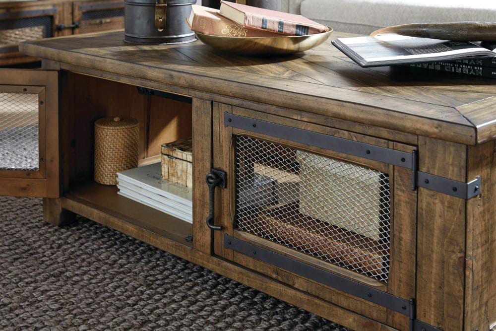 Henry & Mason - Lansbury Top Storage Cocktail Table With Casters - AFA00193 view 10