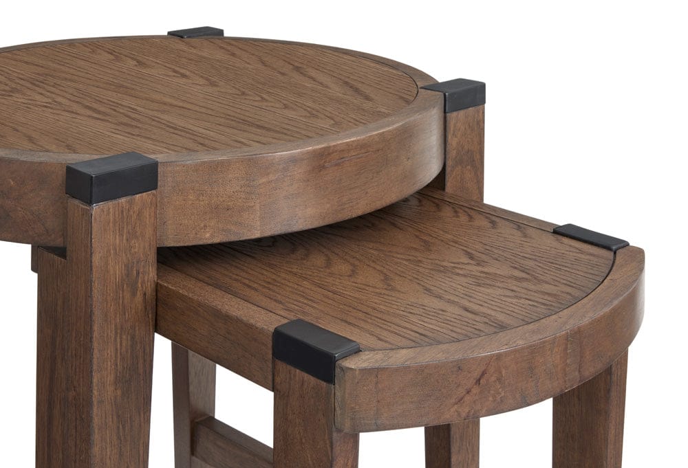 Henry & Mason - Lanson Wallaby And Matte Black Nesting End Table - AFA01008 view 9