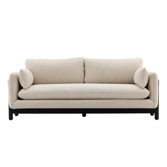 Henry & Mason - Lark 80in Mindi Wood Sofa In Beige Performance Fabric - DV7127 veiw 2