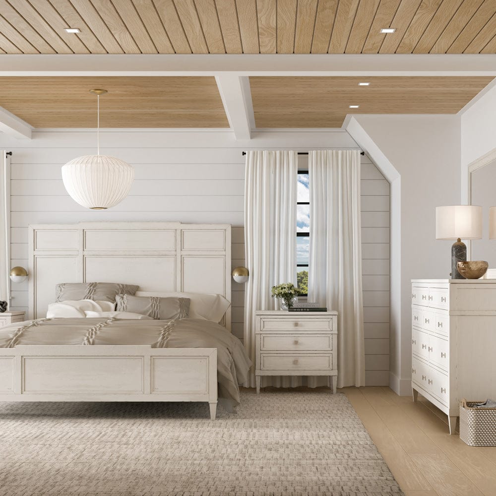 Henry & Mason - Linden Shore White King Panel Bed - AFA00954 view 5