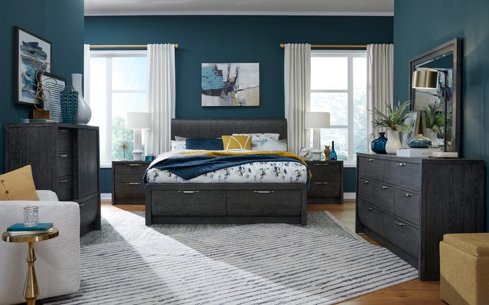 Henry & Mason - Linsbury Black Heron Queen Panel Storage Bed - AFA01041 view 10