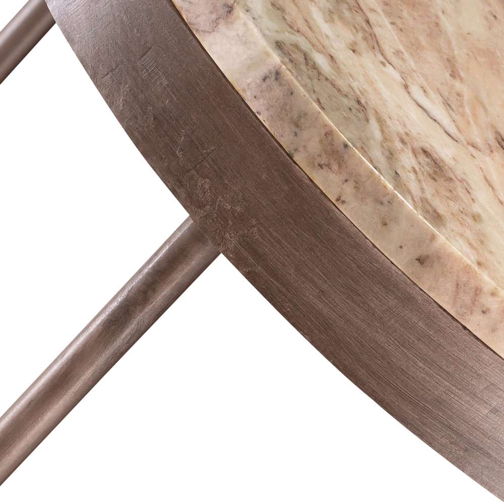 Henry & Mason - Lunar Nesting Tables in Graystone Marble Tops & Pewter Metal - AFA01797 view 11