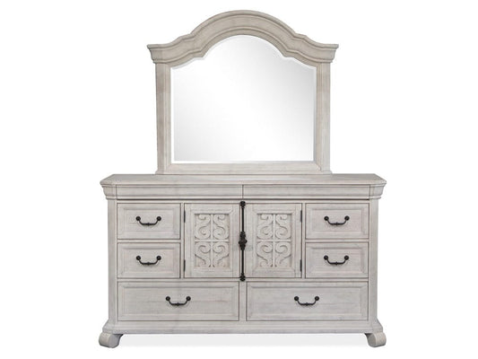 Henry & Mason - Lyric Haven Alabaster Drawer Dresser With Shaped Mirror - AFA00825 view 2