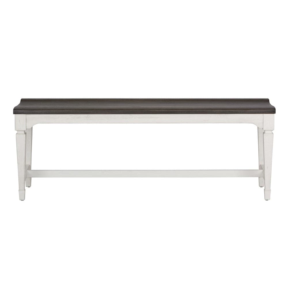 Henry & Mason - Madeline Meadows 6 Piece Rectangular Table Set in Wirebrushed White with Charcoal Tops - AFA02637 view 9