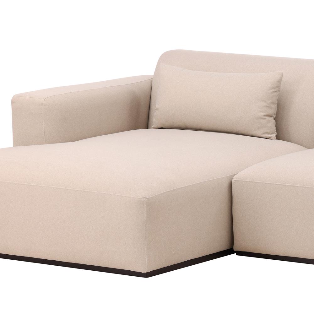 Henry & Mason - Manhatten LSF Chaise Sectional in Cream Faux Mohair - DV7360 veiw 5