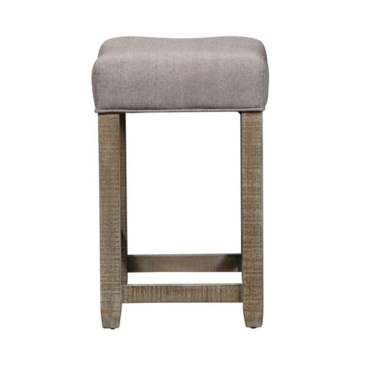 Henry & Mason - Meadow Cascades Uph Console Stool in Weathered Taupe - AFA01563 view 2