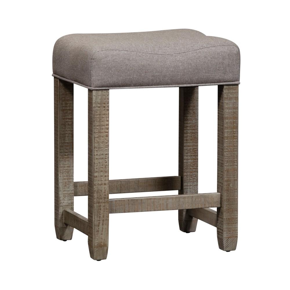 Henry & Mason - Meadow Cascades Uph Console Stool in Weathered Taupe - AFA01563 view 4