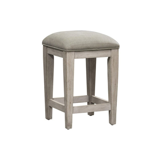 Henry & Mason - Midland Uph Console Stool in Antique White with Tobacco Tops - AFA03911 view 2