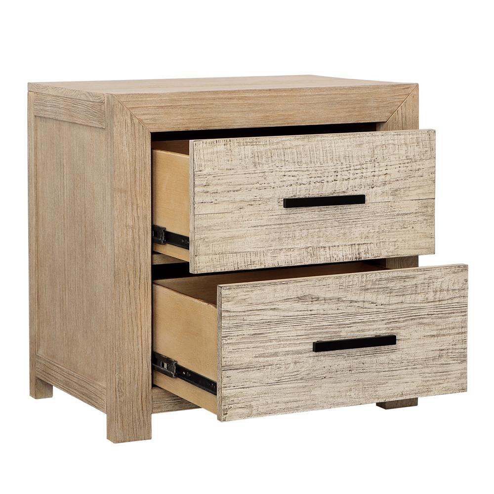 Henry & Mason - Niva Solid Pine Wood Nightstand in Light Warm Wash Finish - DV7203 veiw 5
