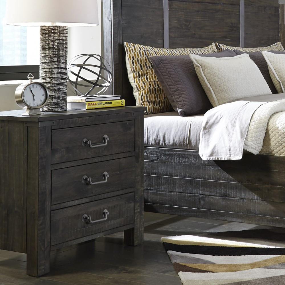 Henry & Mason - Northgate 3 Drawer Nightstand in Weathered Charcoal - AFA00002 view 3