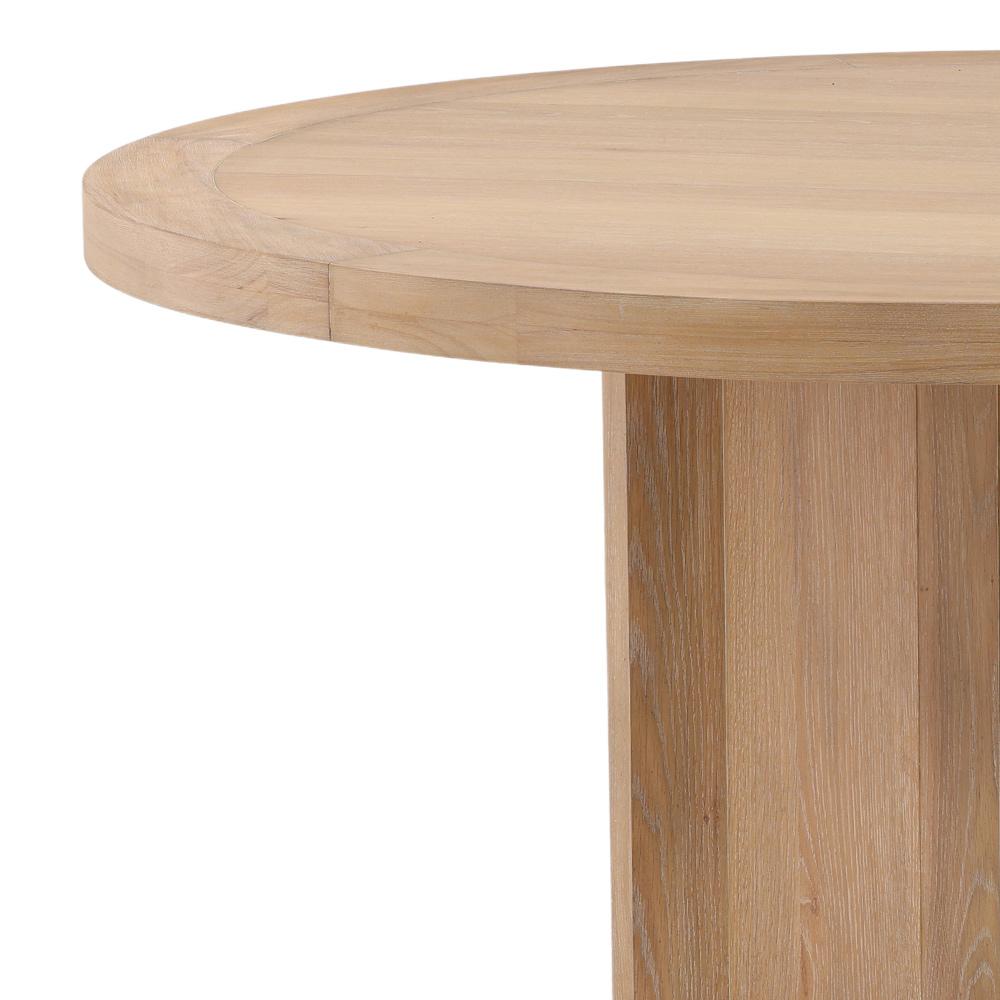 Henry & Mason - Nyak 59.8in Rubberwood Dining Table in Natural Oak - DV7228 veiw 3