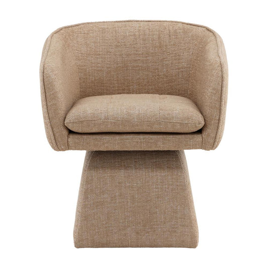 Henry & Mason - Osidia Hardwood Accent Chair In Camel Basketweave Performance Fabric - DV7412 veiw 2