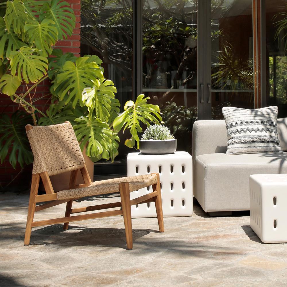 Henry & Mason - Parcell Natural Teak And Rattan Occasional Chair - DV7049 veiw 5
