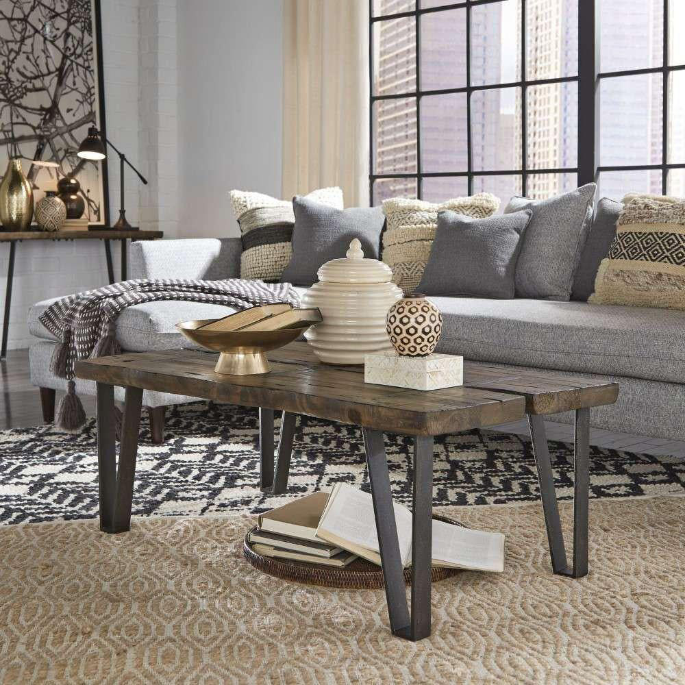 Henry & Mason - Penhaven Rectangular Cocktail Table in Sawmill - AFA00221 view 6