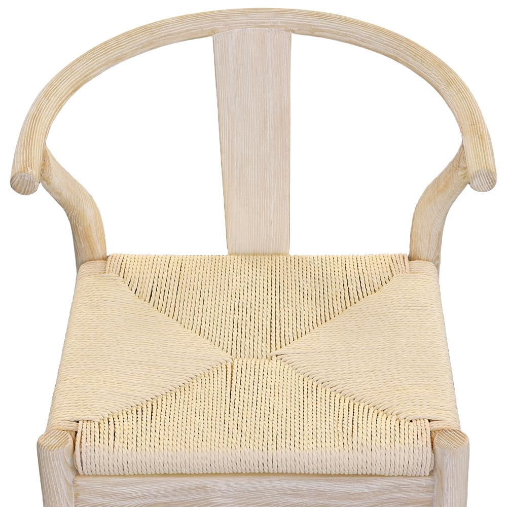 Henry & Mason - Peugot Light Bleached Natural Solid Oak With Danish Paper Cord Counter Stool - DV7139 veiw 5