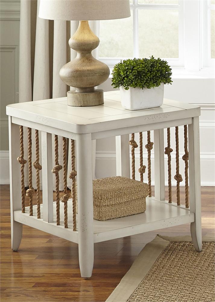 Henry & Mason - Pier Front End Table in White - AFA02833 view 1
