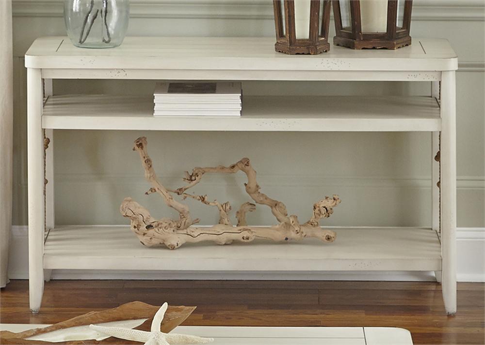 Henry & Mason - Pier Front Sofa Table in White - AFA02835 view 1