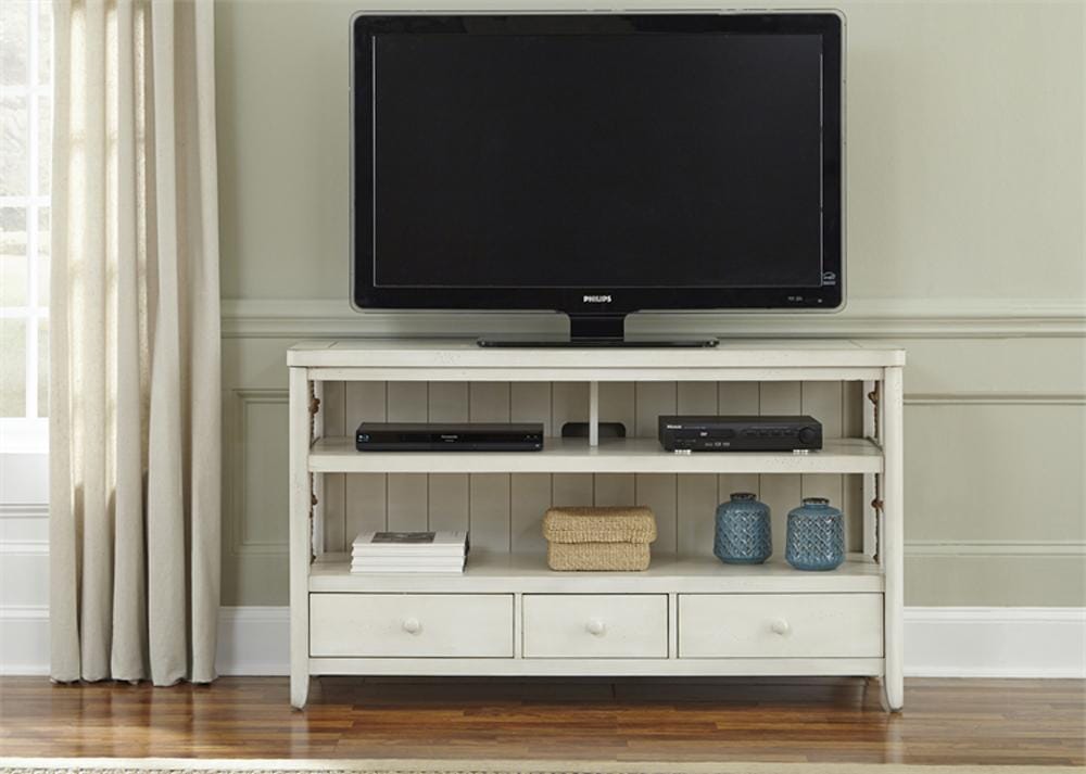 Henry & Mason - Pier Front TV Console in White - AFA02837 view 1