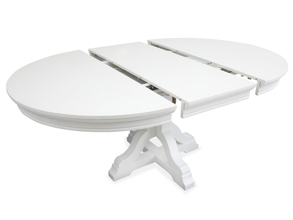 Henry & Mason - Portmere White Dove White Extendable 48" Round Dining Table - AFA00878 view 10