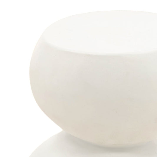 Henry & Mason - Prose White Lightweight Concrete End Table - DV7301 veiw 2