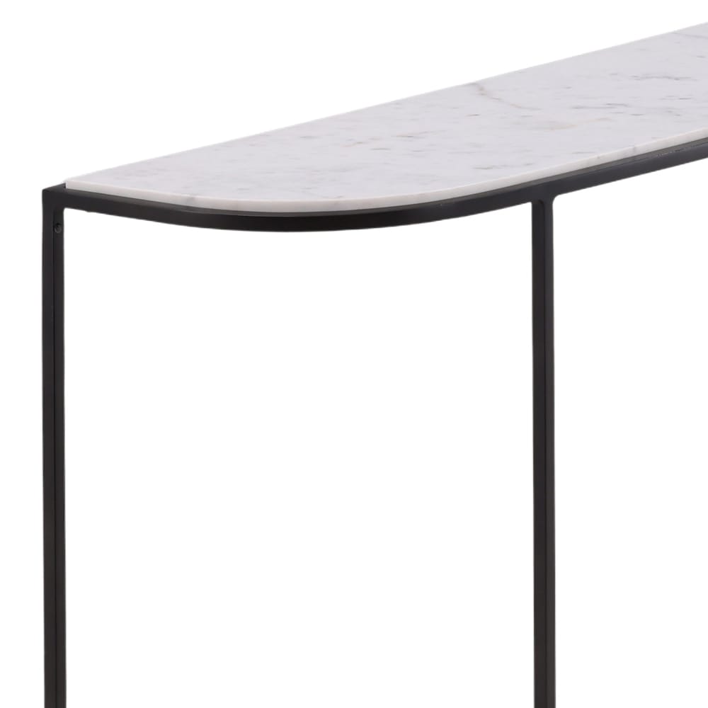 Henry & Mason - Raymond 43in Iron and Banswara Marble Console Table - DV7493 veiw 5