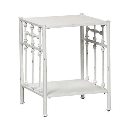Henry & Mason - Retro Collection Open Night Stand in Distressed Metal - AFA01609 view 2