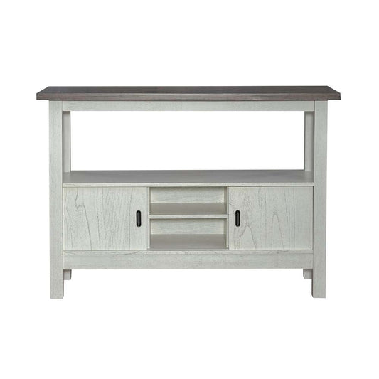 Henry & Mason - River Cove Sideboard in Textured White with Carbon Gray Tops - AFA01664 view 2