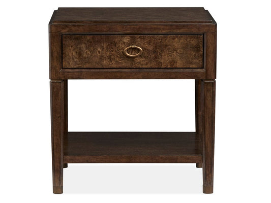 Henry & Mason - Rovan Espresso Open Nightstand - AFA01255 view 2