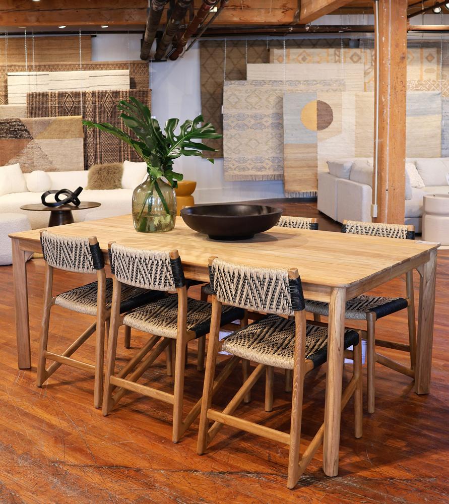 Henry & Mason - Rutger Outdoor Dining Table Natural - DV7688 veiw 5