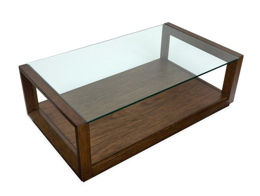 Henry & Mason - Sabian Cinnamon Rectangular Cocktail Table With Casters - AFA01261 view 2