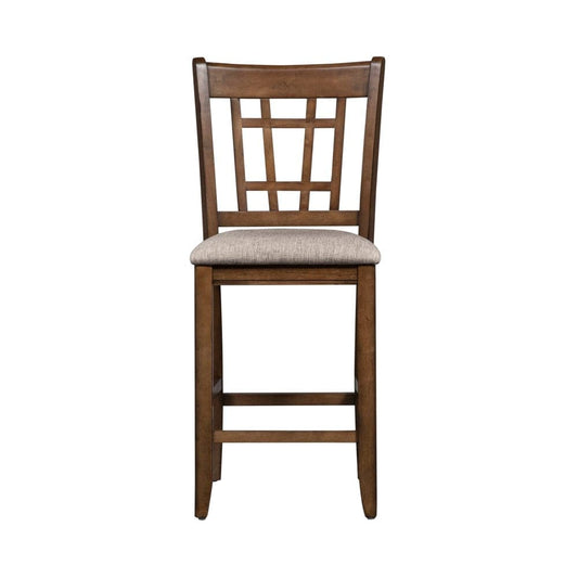 Henry & Mason - San Mateos II 24 Inch Lattice Back Counter Chair (Set of 2) in Antique Honey - AFA01847 view 2