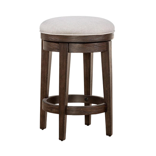 Henry & Mason - Sawmill Stream Console Swivel Stool in Peppercorn - AFA03815 view 2